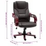 Silla de oficina de cuero auténtico marrón de , Sillas de oficina - Ref: Foro24-20560, Precio: 280,16 €, Descuento: %