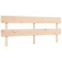 Bed frame with solid wood headboard 200x200 cm by vidaXL, Beds and slatted bases - Ref: Foro24-3195111, Price: 140,64 €, Disc...