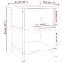 Mesita de noche madera de ingeniería gris Sonoma 34x35,5x45 cm von , Nachttische - Ref: Foro24-825859, Preis: 41,47 €, Rabatt: %