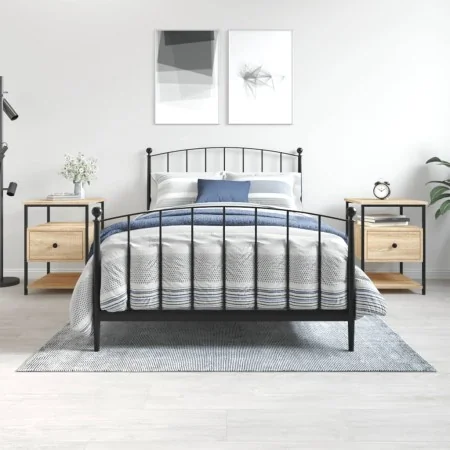 Mesitas noche 2 uds madera ingeniería roble Sonoma 40x42x56 cm von , Nachttische - Ref: Foro24-826026, Preis: 95,93 €, Rabatt: %