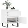 Mesita de noche madera contrachapada blanco 40x35x50 cm de , Mesitas de noche - Ref: Foro24-830684, Precio: 58,44 €, Descuent...