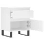 Mesita de noche madera contrachapada blanco 40x35x50 cm de , Mesitas de noche - Ref: Foro24-830684, Precio: 58,44 €, Descuent...