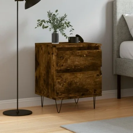 Mesita de noche madera de ingeniería roble ahumado 40x35x50 cm von , Nachttische - Ref: Foro24-830678, Preis: 39,59 €, Rabatt: %