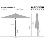 Madison Sombrilla de jardín Corsica taupe 200x250 cm de , Sombrillas - Ref: Foro24-447148, Precio: 133,51 €, Descuento: %