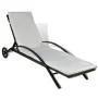 Tumbona con cojín y ruedas ratán sintético marrón von , Liegen - Ref: Foro24-42488, Preis: 150,02 €, Rabatt: %