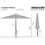 Madison Sombrilla de jardín Moraira color crudo 230x230 cm by , Umbrellas - Ref: Foro24-447157, Price: 131,60 €, Discount: %