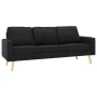 Sofá de 3 plazas de tela negro by , Sofas - Ref: Foro24-288722, Price: 400,45 €, Discount: %