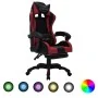 Silla gaming luces LED RGB cuero sintético color vino y negro by , Office chairs - Ref: Foro24-288013, Price: 228,80 €, Disco...