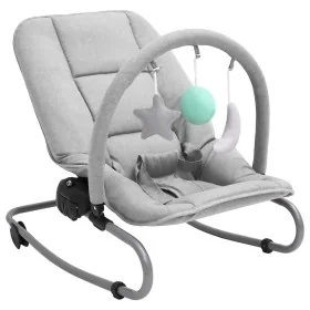 Hamaca mecedora para bebés de acero gris claro by , Rocking chairs and baby chairs - Ref: Foro24-10247, Price: 58,39 €, Disco...
