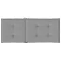 Cojín silla de jardín respaldo alto 4 uds tela gris 120x50x3 cm de , Cojines para sillas y sofás - Ref: Foro24-43180, Precio:...
