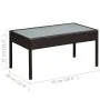 Set muebles de jardín 5 piezas y cojines ratán sintético marrón by , Garden sets - Ref: Foro24-44184, Price: 349,19 €, Discou...