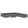 Set de muebles de jardín 9 pzas y cojines ratán sintético gris von , Gartensets - Ref: Foro24-46775, Preis: 961,09 €, Rabatt: %