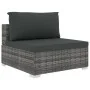 Set de muebles de jardín 9 pzas y cojines ratán sintético gris von , Gartensets - Ref: Foro24-46775, Preis: 961,09 €, Rabatt: %