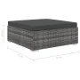 Set de muebles de jardín 9 pzas y cojines ratán sintético gris von , Gartensets - Ref: Foro24-46775, Preis: 961,09 €, Rabatt: %