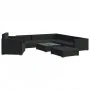 Set muebles de jardín 8 piezas y cojines ratán sintético negro by , Garden sets - Ref: Foro24-46768, Price: 781,49 €, Discoun...