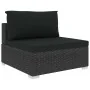 Set muebles de jardín 8 piezas y cojines ratán sintético negro by , Garden sets - Ref: Foro24-46768, Price: 781,49 €, Discoun...