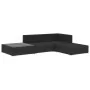 Set de muebles de jardín 4 pzas y cojines ratán sintético negro von , Gartensets - Ref: Foro24-46780, Preis: 358,97 €, Rabatt: %