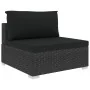 Set de muebles de jardín 4 pzas y cojines ratán sintético negro von , Gartensets - Ref: Foro24-46780, Preis: 358,97 €, Rabatt: %