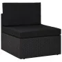 Juego de muebles de jardín 2 piezas ratán sintético negro by , Modular outdoor sofas - Ref: Foro24-49502, Price: 160,12 €, Di...