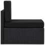 Juego de muebles de jardín 2 piezas ratán sintético negro by , Modular outdoor sofas - Ref: Foro24-49502, Price: 160,12 €, Di...