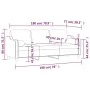Sofá de 3 plazas con cojines tela amarillo claro 180 cm by , Sofas - Ref: Foro24-3200858, Price: 241,17 €, Discount: %