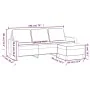 Sofá de 3 plazas con taburete de terciopelo marrón 180 cm by , Sofas - Ref: Foro24-3201062, Price: 341,96 €, Discount: %