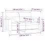 Sofá de 2 plazas con cojines tela amarillo claro 120 cm by , Sofas - Ref: Foro24-3200818, Price: 193,35 €, Discount: %