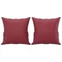 Sofá de 2 plazas con cojines cuero sintético rojo tinto 120 cm by , Sofas - Ref: Foro24-3200864, Price: 271,35 €, Discount: %