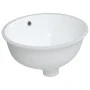 Lavabo de baño ovalado cerámica blanco 38,5x33,5x19 cm de , Lavabos - Ref: Foro24-153716, Precio: 45,22 €, Descuento: %
