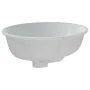 Lavabo de baño ovalado cerámica blanco 38,5x33,5x19 cm de , Lavabos - Ref: Foro24-153716, Precio: 45,22 €, Descuento: %