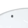 Lavabo de baño ovalado cerámica blanco 38,5x33,5x19 cm de , Lavabos - Ref: Foro24-153716, Precio: 45,22 €, Descuento: %
