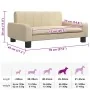 Cama para perros de tela crema 70x45x30 cm de , Camas para perros - Ref: Foro24-171857, Precio: 76,51 €, Descuento: %