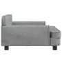 Cama para perros de terciopelo gris claro 90x53x30 cm de , Camas para perros - Ref: Foro24-171869, Precio: 114,01 €, Descuent...