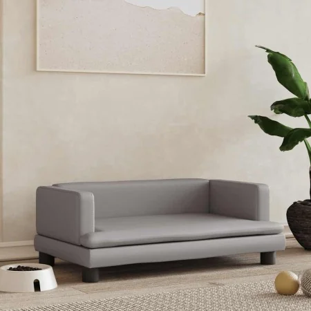 Cama para perros de cuero sintético gris 80x45x30 cm von , Betten für Hunde - Ref: Foro24-171904, Preis: 69,16 €, Rabatt: %