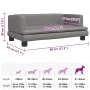 Cama para perros de cuero sintético gris 80x45x30 cm von , Betten für Hunde - Ref: Foro24-171904, Preis: 69,16 €, Rabatt: %