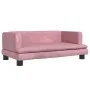 Cama para perros de terciopelo rosa 80x45x30 cm de , Camas para perros - Ref: Foro24-171897, Precio: 68,39 €, Descuento: %