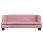 Cama para perros de terciopelo rosa 80x45x30 cm de , Camas para perros - Ref: Foro24-171897, Precio: 68,39 €, Descuento: %