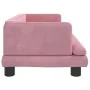 Cama para perros de terciopelo rosa 80x45x30 cm de , Camas para perros - Ref: Foro24-171897, Precio: 68,39 €, Descuento: %