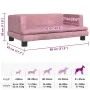 Cama para perros de terciopelo rosa 80x45x30 cm de , Camas para perros - Ref: Foro24-171897, Precio: 68,39 €, Descuento: %