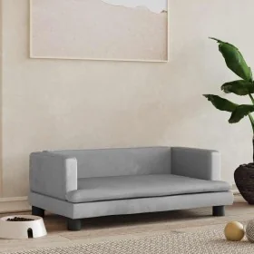 Cama para perros de terciopelo gris claro 80x45x30 cm von , Betten für Hunde - Ref: Foro24-171895, Preis: 79,56 €, Rabatt: %