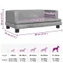 Cama para perros de terciopelo gris claro 80x45x30 cm by , Beds for dogs - Ref: Foro24-171895, Price: 79,61 €, Discount: %