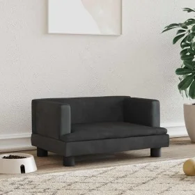 Cama para perros de terciopelo negro 60x40x30 cm by , Beds for dogs - Ref: Foro24-171910, Price: 66,43 €, Discount: %