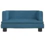 Cama para perros de terciopelo azul 60x40x30 cm by , Beds for dogs - Ref: Foro24-171906, Price: 57,93 €, Discount: %