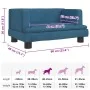 Cama para perros de terciopelo azul 60x40x30 cm by , Beds for dogs - Ref: Foro24-171906, Price: 57,93 €, Discount: %