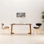 Sillas de comedor 2 uds madera curvada y cuero sintético negro de , Sillas de comedor - Ref: Foro24-283125, Precio: 274,40 €,...