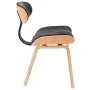 Sillas de comedor 2 uds madera curvada y cuero sintético negro de , Sillas de comedor - Ref: Foro24-283125, Precio: 274,40 €,...
