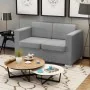 Sofá de 2 plazas de tela gris claro by , Sofas - Ref: Foro24-243580, Price: 307,36 €, Discount: %