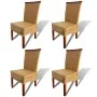 Sillas de comedor 4 unidades ratán natural marrón von , Essstühle - Ref: Foro24-274202, Preis: 382,81 €, Rabatt: %
