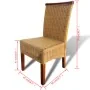 Sillas de comedor 4 unidades ratán natural marrón von , Essstühle - Ref: Foro24-274202, Preis: 382,81 €, Rabatt: %