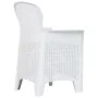 Mesa y sillas de jardín 5 piezas plástico blanco aspecto ratán de , Conjuntos de jardín - Ref: Foro24-276108, Precio: 543,16 ...